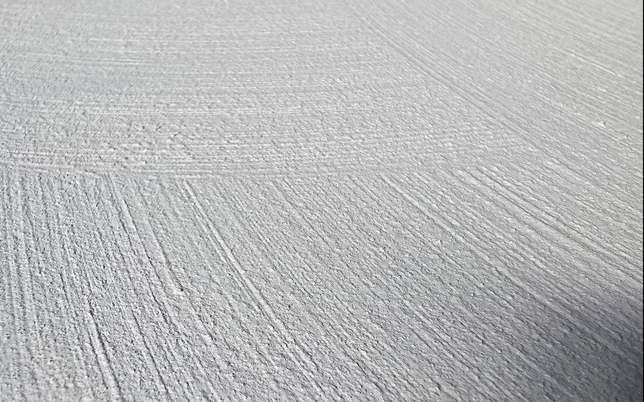 Badigeon de chaux avec un brossage marqué